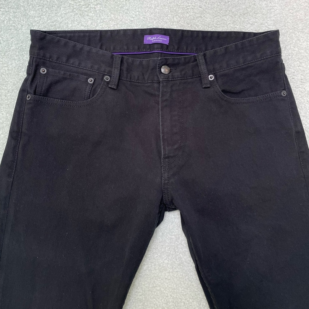 Purple Label Ralph Lauren Black Slim Fit Jeans